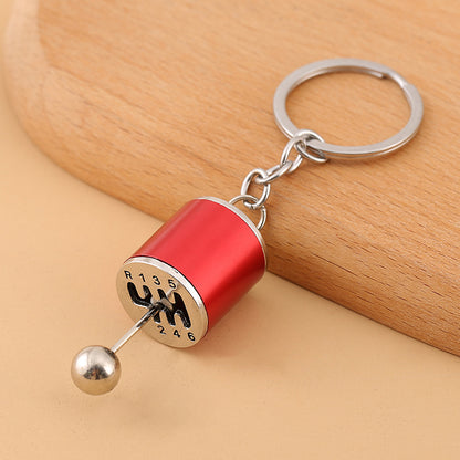 Vintage Car Shifter Keychain Zinc Alloy Movable Stick Shift Charm 10