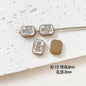 Baking Painted Potato Chips Card Metal Beads 2mm Hole 20pcs 15