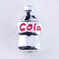 Plating Cola Bottle Acrylic Beads 19-30mm Metal Colored 20pcs 6