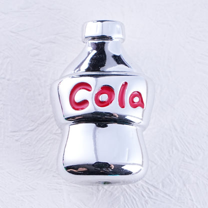 Plating Cola Bottle Acrylic Beads 19-30mm Metal Colored 20pcs 6