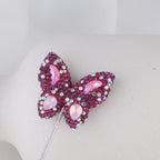 Polymer Clay Butterfly Rhinestone Beads 36mm Napal Style 2pcs 4
