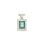 Perfume Bottle Rhinestone Beads 21x11mm Alloy Embeded 10pcs 5