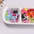 Hand Painted Bow Acrylic Beads 27mm Polka Dot Design 10pcs 5