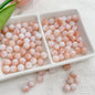 Czech Glass Beads Round 8mm Ink Painting Gradient Pastel 100pcs 17