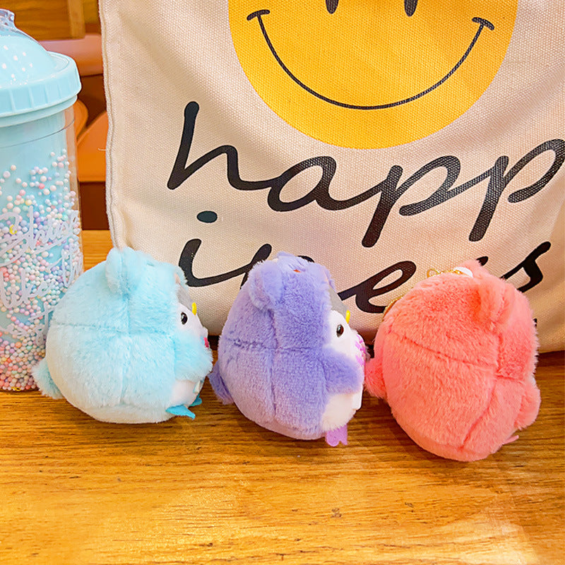 Plush Penguin Keychain Pastel Colors Lollipop and Earmuffs Soft Toy 4