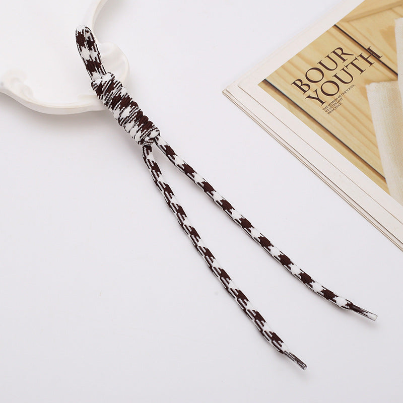Two Tone Braided Rope Crochet Keychain Fabric Slim Durable 8pcs 9