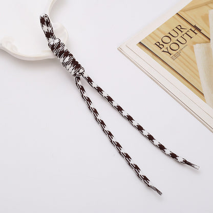 Two Tone Braided Rope Crochet Keychain Fabric Slim Durable 8pcs 9