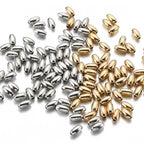 Elliptical Acrylic Beads 3mm 6mm 4mm 8mm Metallic CCB Plastic 500pcs