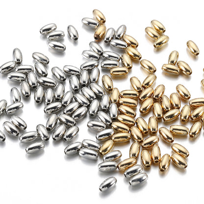 Elliptical Acrylic Beads 3mm 6mm 4mm 8mm Metallic CCB Plastic 500pcs