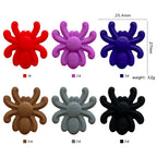 Silicone Focal Beads Spider Solid Color Smooth Texture 20pcs 2
