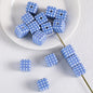 Adobe Printed Square Acrylic Beads 15mm Kitten Puppy Design 10pcs 7