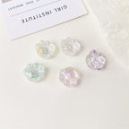 High Transparency UV Plating Cat Claw Acrylic Beads 18.5mm 100pcs