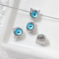 Cat Eye and One-Eyed Beast Metal Beads 10mm Baking Painted 10pcs 8
