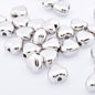 Chunky Heart Acrylic Beads 6mm Glossy KC Gold CCB Plastic 200pcs 8