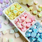 UV Plating Ghost Acrylic Flat Beads 14mm Candy Color 50pcs