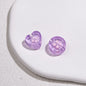 Clear Round and Heart Acrylic Beads 12mm Translucent Pastel Mixed Colors 50pcs 6