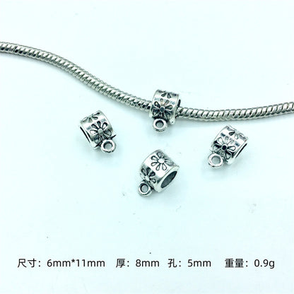Alloy Bead-hanger Spacer Beads Large Hole 200pcs 9