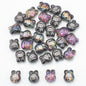 Plating Bunny Head Glass Beads 12mm Iridescent 30pcs 18