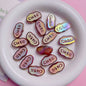 Glow Flat Acrylic Beads 15x26mm UV Plating Glow In The Dark 10pcs 16