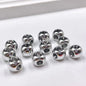 Colored Four-Hole Acrylic Beads Large Hole Chunky Mixed Finishes 100pcs 19