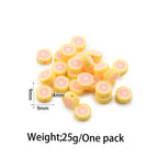 Flat Clay Beads Fruit and Christmas Tree Pattern Polymer 50pcs 20