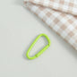 Metal D Shaped Spring Trigger Key Rings 46mm Colorful Painted 20pcs 16