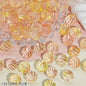 Swirl Striped Round Glass Beads 13mm Pastel Mixed Colors 50pcs 9
