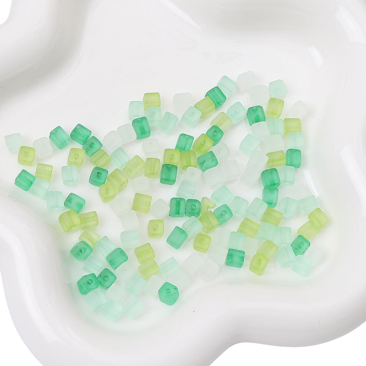 Frosted Sugar Seed Glass Beads 5mm Pastel Mixed Colors 100pcs 29