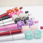 Square Rhinestone Beads 18mm Pearl Resin Acrylic Cube 10pcs 4