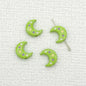 Star Moon Metal Beads 14mm Painted Glossy Celestial 10pcs 10