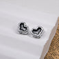 Silver Pixel Heart and Star Acrylic Beads 11mm Mixed Shapes 50pcs 13