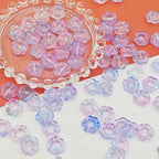 Sunflower Glass Beads 14mm Translucent Mixed Colors 25pcs 2