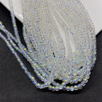 Faceted Transparent Glass Beads 8mm Clear Iridescent 480pcs 10 Strands 2