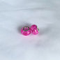 Acrylic Spacer Beads 14mm Crackle Large Hole 50pcs 16