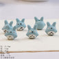 Hand Painted Animal Ceramic Beads Colorful Assorted Shapes 5pcs 11