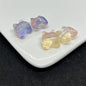 Transparent Corgi Butt Glass Beads 13mm Colorful Glossy 100pcs 9