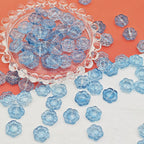 Sunflower Glass Beads 14mm Translucent Mixed Colors 25pcs 7