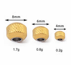 Stainless Steel Pineapple Metal Beads 4/6/8mm Textured Summer Style 50pcs 5
