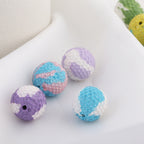 Rhinestone Round Clay Beads 16mm Golf Pattern Bubblegum 10pcs 3