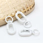 Rubberized Morandi Color Zinc Alloy Swivel Buckle Keychain Clasps 20pcs 10