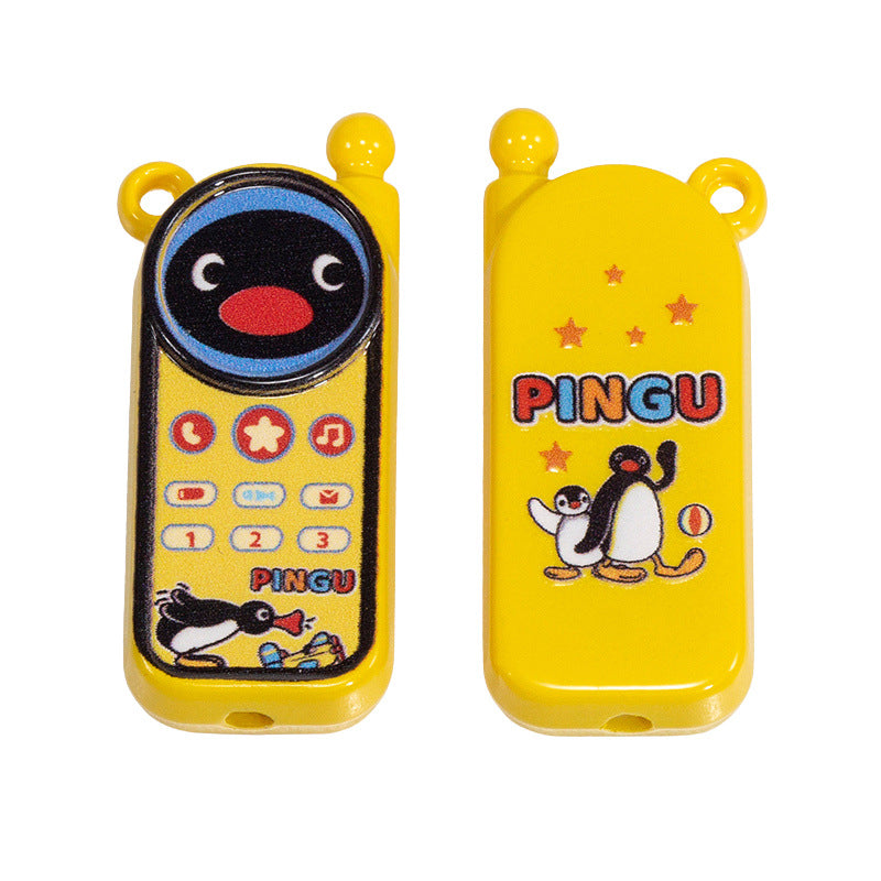Hello KT & Pingu Phone Acrylic Square Beads 40mm 10pcs 16