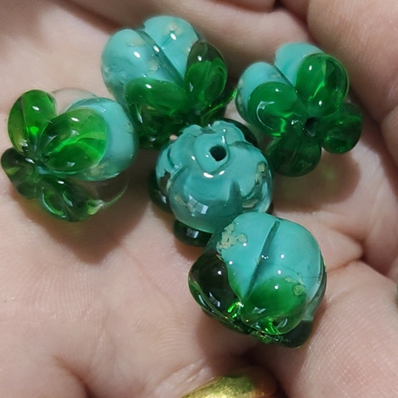 Lampwork Glass Beads Fruit Collection Glow in the Dark Detailed 20pcs 13