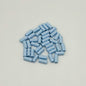 Bamboo Tube Metal Beads 3x8mm Baking Painted Alloy 40pcs 15