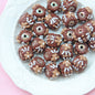 Hand Painted Animal Cream Cake Acrylic Beads 18-23mm Colorful 10pcs 8