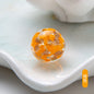 Lampwork Glass Beads Round 10mm 12mm Colorful Gold Foil 50pcs 14