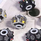 Gothic Castle Polymer Clay Rhinestone Beads 22mm 5pcs 4