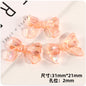 Transparent Bow Acrylic Beads 31mm AB Colored Plating 1pc 9