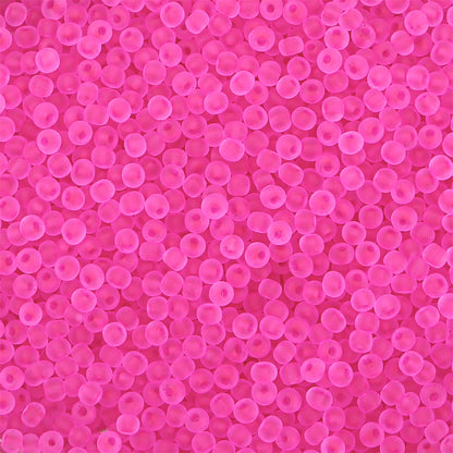Transparent Frosted Seed Glass Beads 2mm with 1mm Hole 660pcs 42