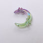 Transparent Glitter Gradient Butterfly Moon Acrylic Beads 42mm 50pcs 4