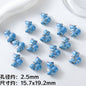 Hand Painted Animal Ceramic Beads Cute 3D Design 2pcs 8